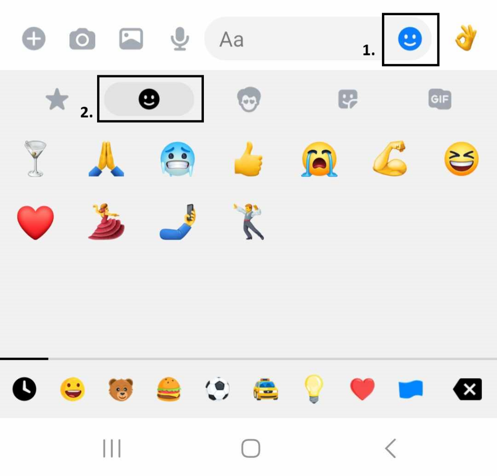 Instrukcja przejścia do emotikonek na Facebooku, a konkretniej na jego komunikatorze Messenger