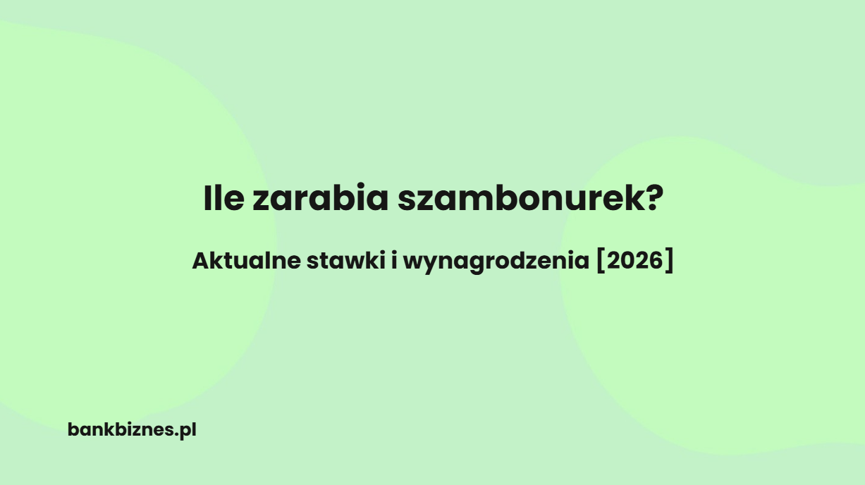 Ile zarabia szambonurek? Konkretne stawki i liczby [2026]
