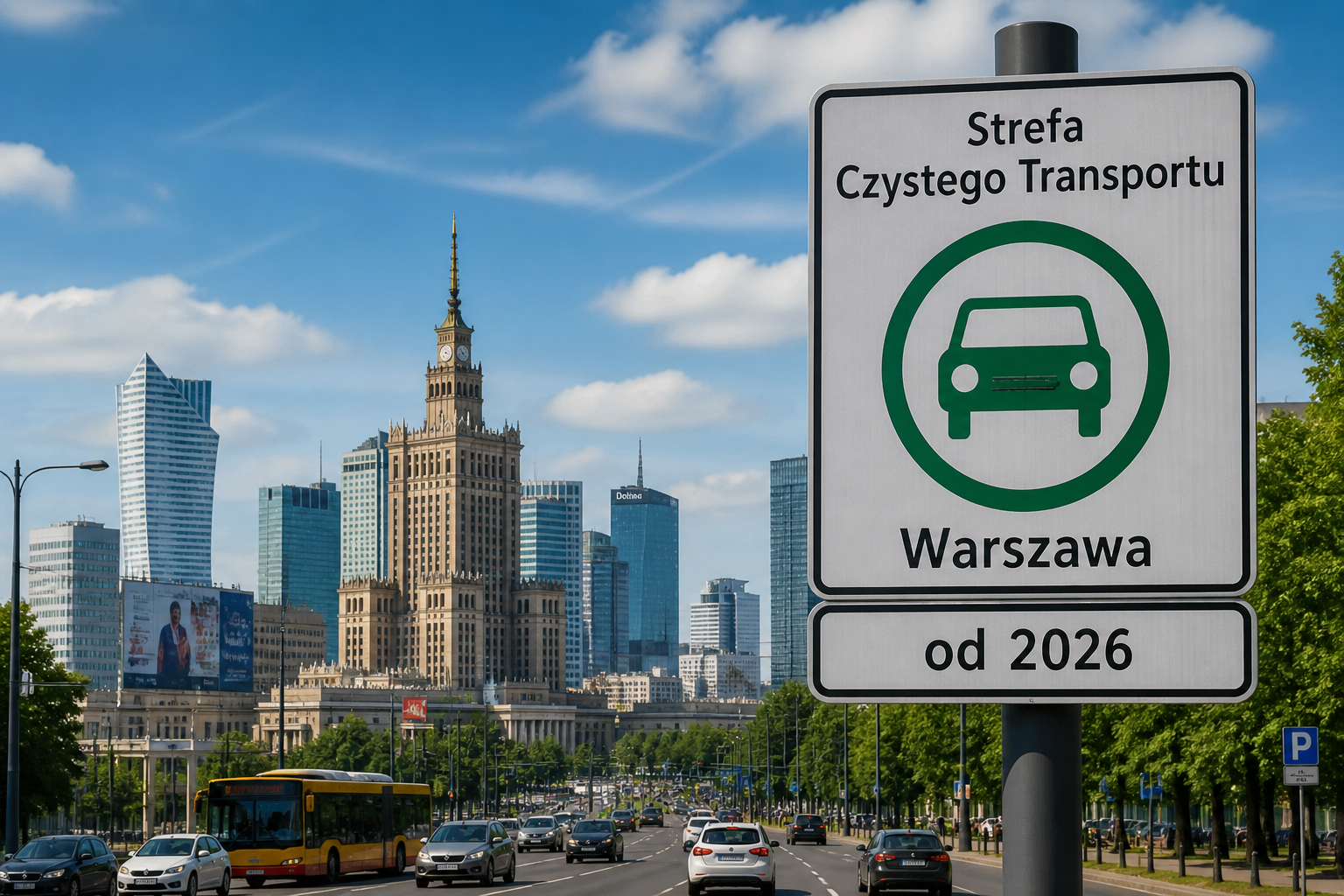 SCT Warszawa 2026 ograniczenia wjazdu samochodów centrum miasta