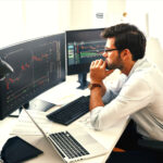 Trader korzystający z platformy OANDA TMS Brokers