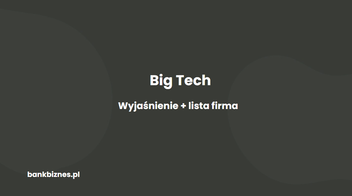 Big Tech – co to znaczy, jakie firmy się zaliczają? Wyjaśnienie