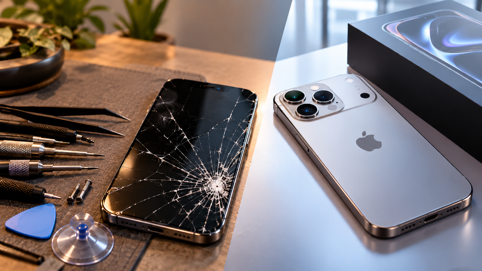 Pęknięta szybka w iPhonie 17 Pro – naprawa czy zakup nowego telefonu? Sprawdzamy, co się bardziej opłaca